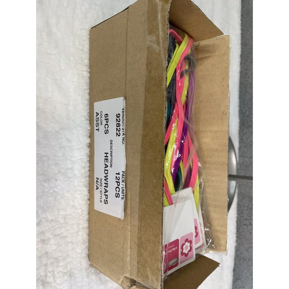 6 Slip Free‎ Headwraps Lot of 12 Packs of 6 each (QTY 72 Total)  NIB